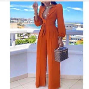 Fashion Nova Like Me Better Jumpsuit - Cognac
BRAND NEW